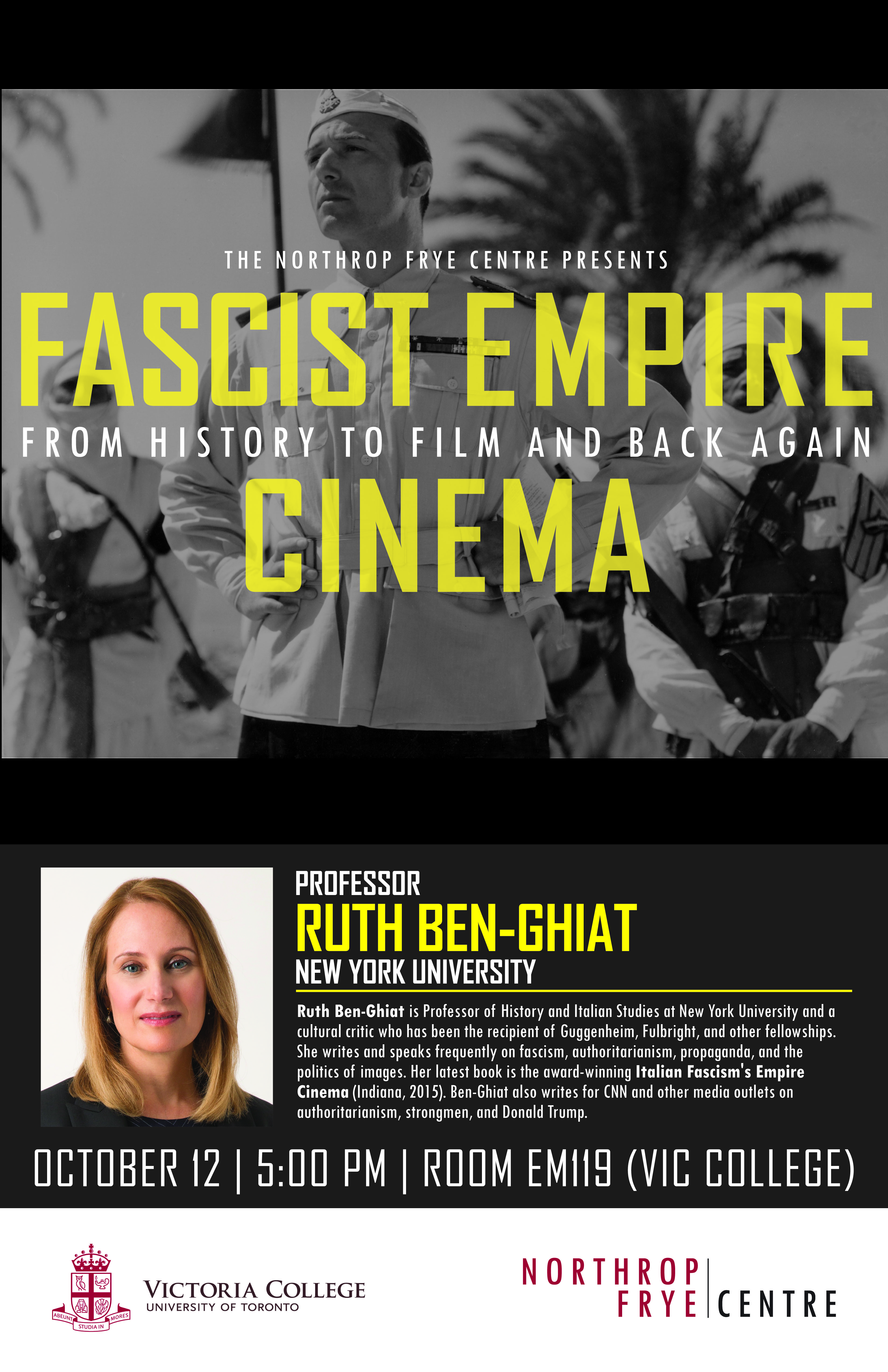 Oct. 12, 2017 | Fascist Empire Cinema | Ruth Ben-Ghiat